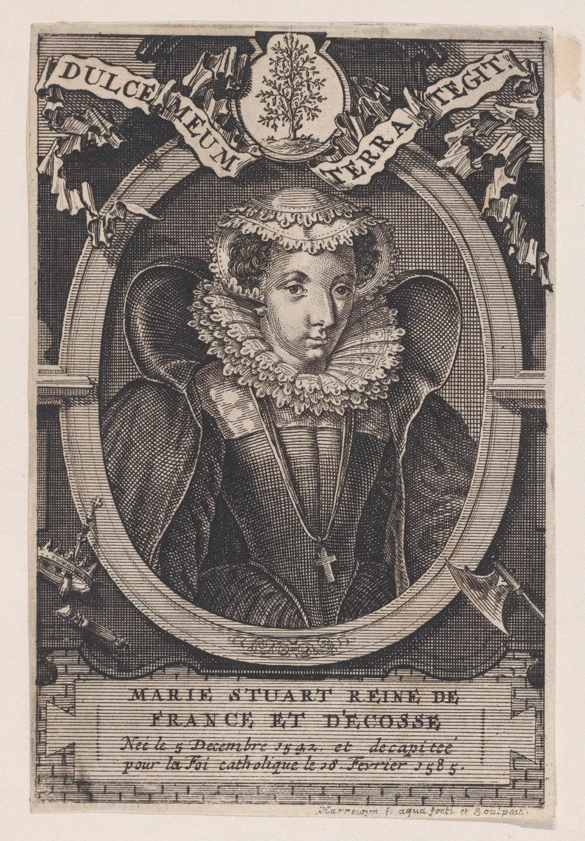 Mary, Queen of Scots by François Harrewijn, print, 1715-1764
