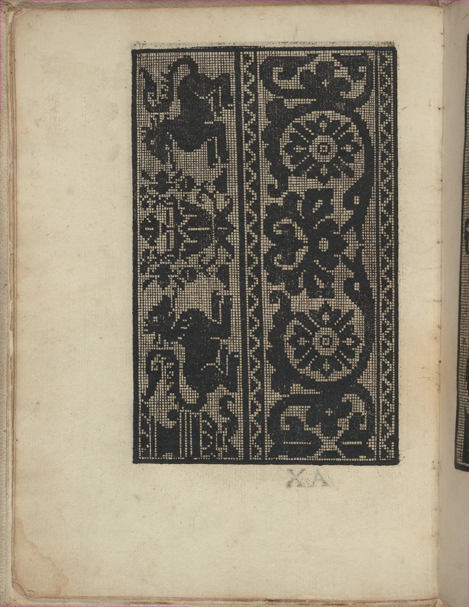 Esemplario di Lauori..., page 6 (verso) by Giovanni Andrea Vavassore, book, 1532