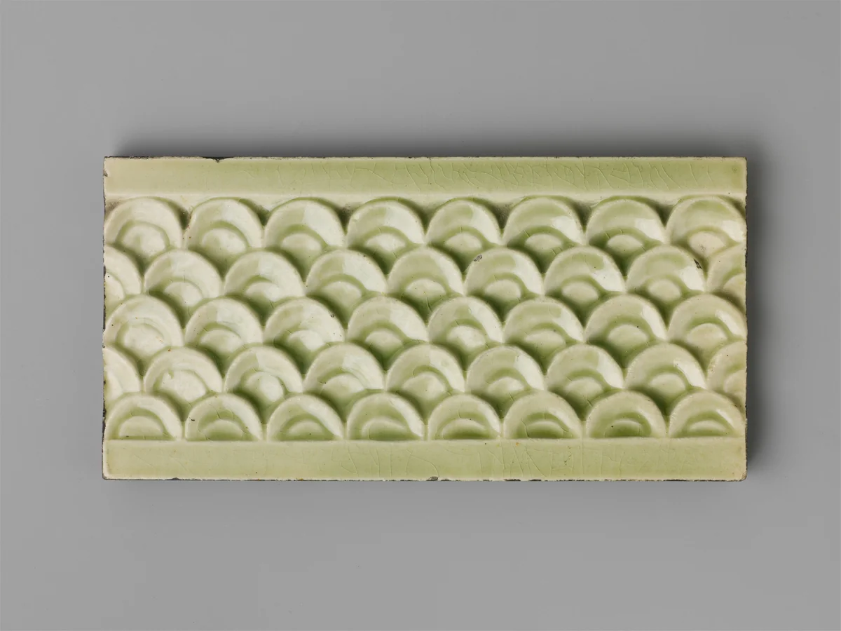 Tile by J. and J. G. Low Art Tile Works, artwork, 1879-1884