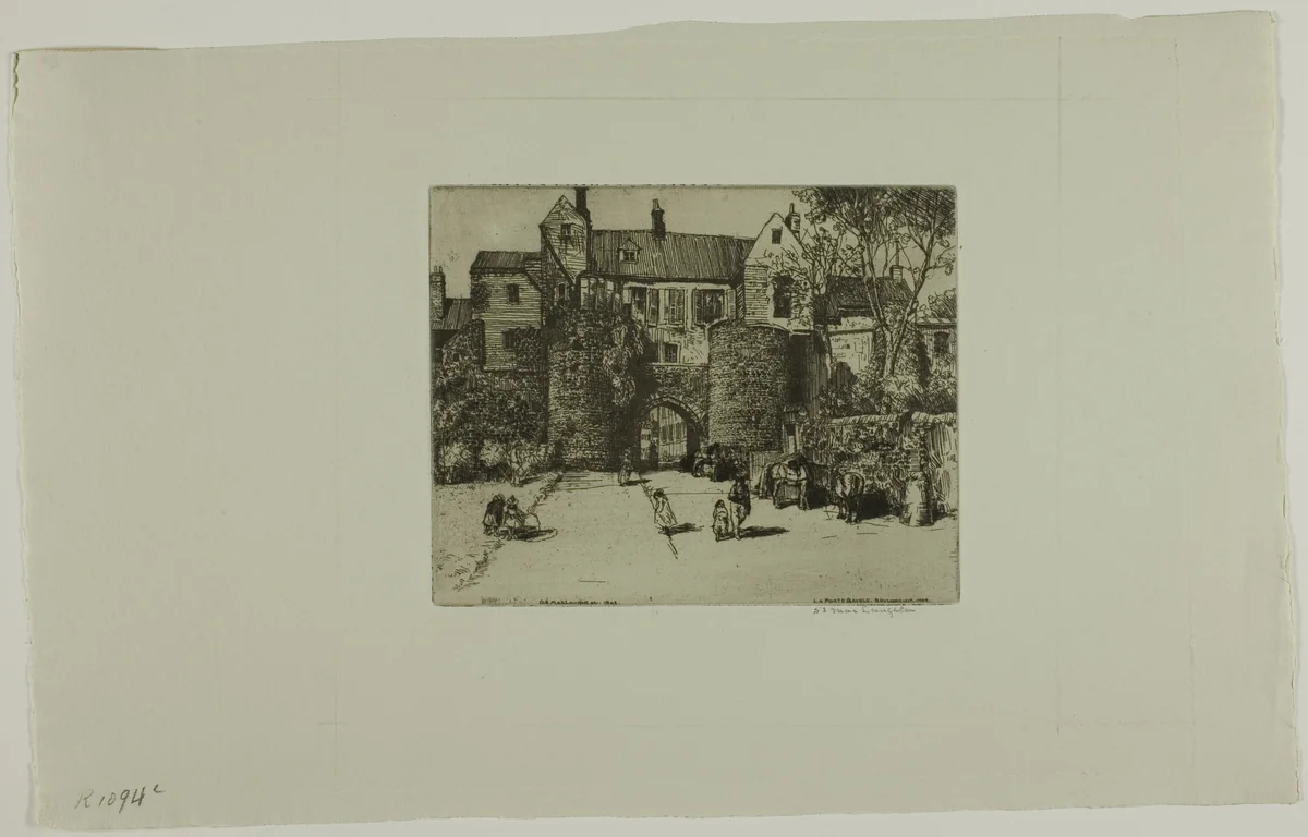 La Porte Gayole, Boulogne-sur-Mer by Donald Shaw MacLaughlan, print, 1902