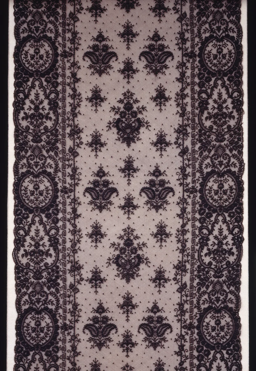 Stole by France, Calais or Lyon, textile, 1875-1900