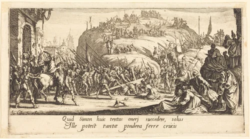 The Carrying of the Cross by Jacques Callot, print, 1618