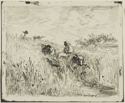 Path Through the Wheatfield by Charles-François Daubigny, print, 1862