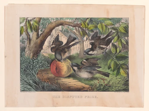 The Disputed Prize by Currier & Ives, print, 1868-1878