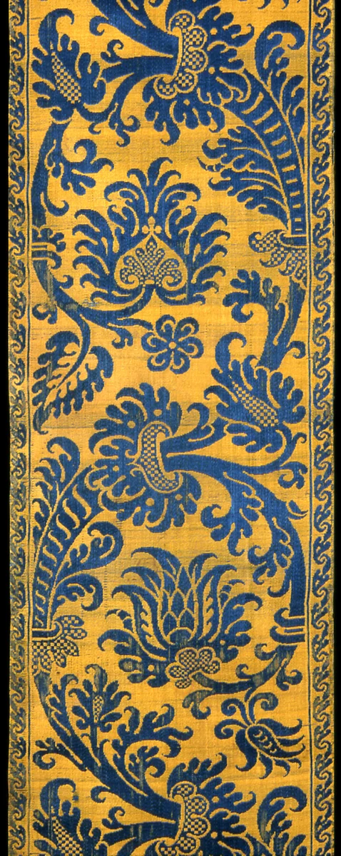 Border by France, textile, 1675-1700