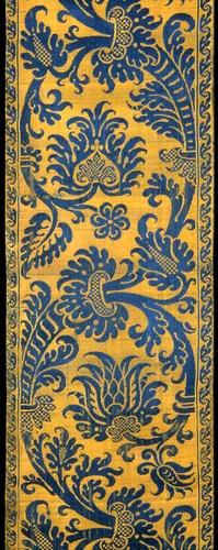 Border by France, textile, 1675-1700