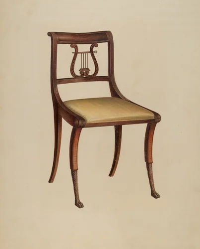 Side Chair by Lawrence Phillips, index of american design, 1936