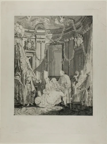 Le Lever de la Mariée by Philippe Triere
Jean Démosthène Dugourc, print, 1781