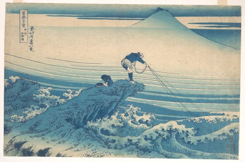 Kajikazawa in Kai Province (Kōshū Kajikazawa), from the series Thirty-six Views of Mount Fuji (Fugaku sanjūrokkei) by Katsushika Hokusai (葛飾 北斎), print, 1830-1832