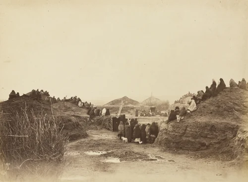 Pawnee Villagers by William Henry Jackson, photograph, 1872