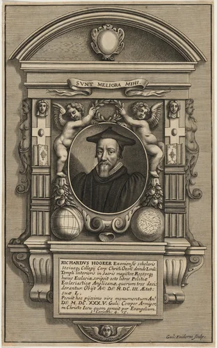 Richard Hooker by William Faithorne, print, 1662