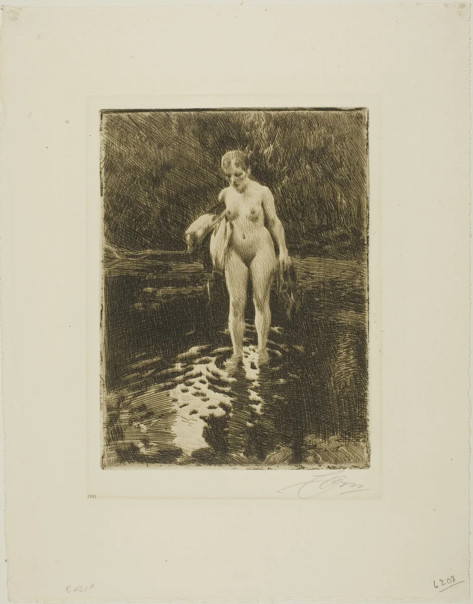 The Ford by Anders Zorn, print, 1912