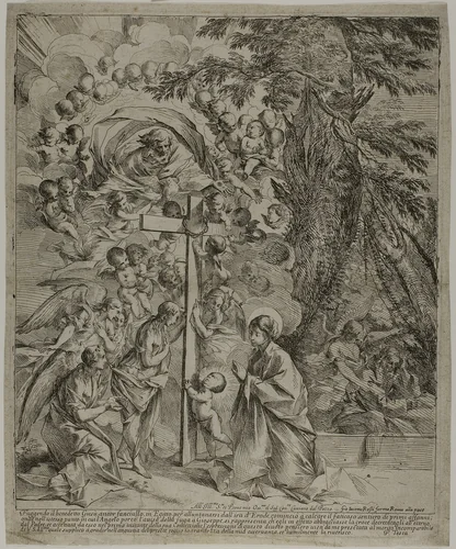 The Dream of Saint Joseph by Pietro Testa, print, 1635-1637