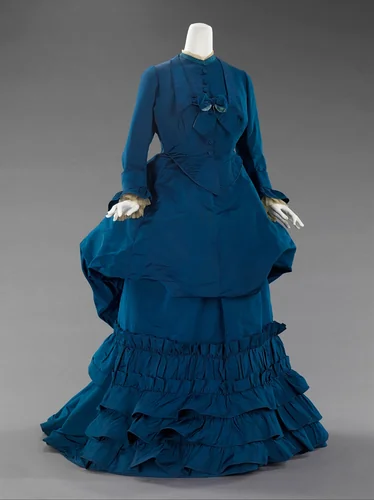 Afternoon dress by House of Worth, artwork, 1870-1874