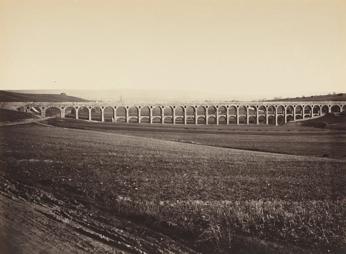 Arcades de pont sur Vanne (Arcades, Bridge over the Vanne) by Hippolyte-Auguste Collard, photograph, 1838-1887