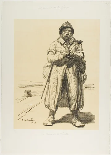A Veteran of the Old Guard by Théophile Alexandre Steinlen, print, 1915