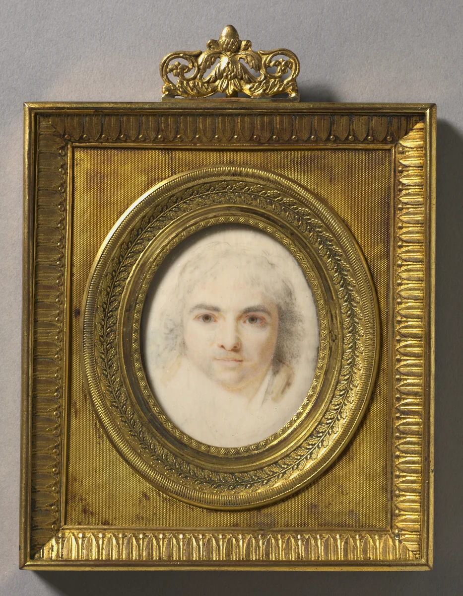 Self-Portrait by Jean-Baptiste Jacques Augustin, painting, 1800-1810