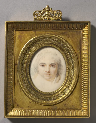 Self-Portrait by Jean-Baptiste Jacques Augustin, painting, 1800-1810