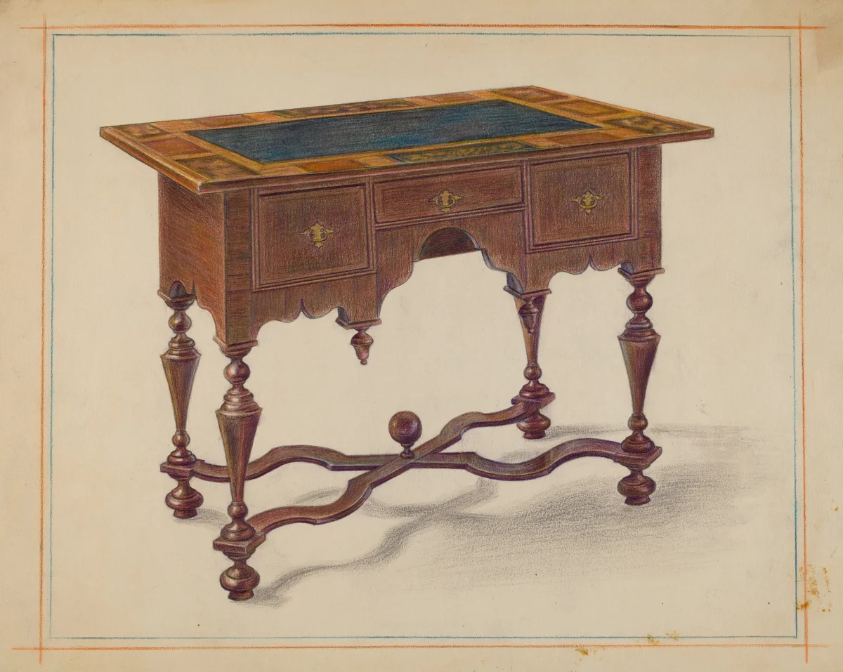 Lowboy by Frank Wenger, index of american design, 1939