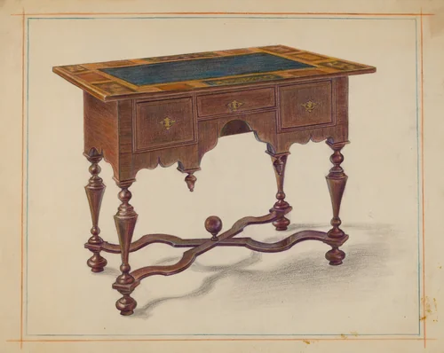 Lowboy by Frank Wenger, index of american design, 1939