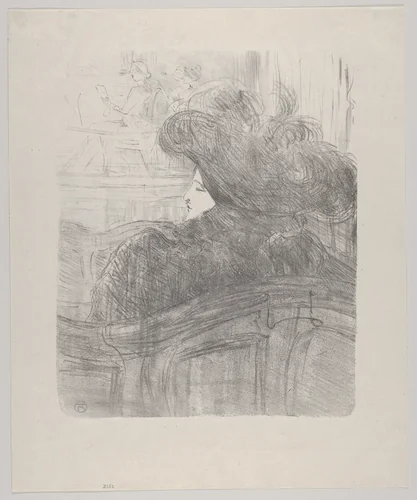 Cléo de Mérode by Henri de Toulouse-Lautrec, print, 1898