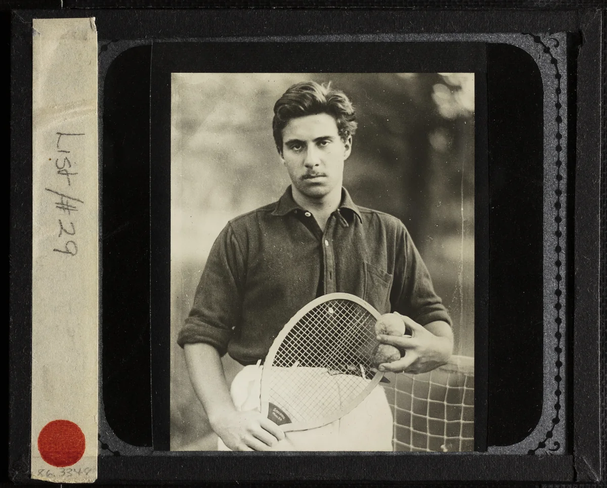 Untitled (Nephew Edward with tennis racquet) by Alfred Stieglitz, other, 1912-1922