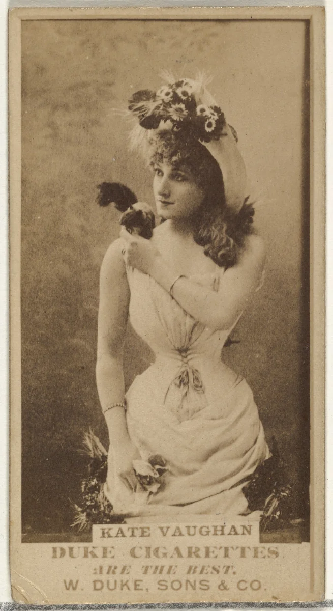 Miss Kate Vaughan, from the Actors and Actresses series (N145-7) issued by Duke Sons & Co. to promote Duke Cigarettes by W. Duke, Sons & Co., photograph, 1880-1889