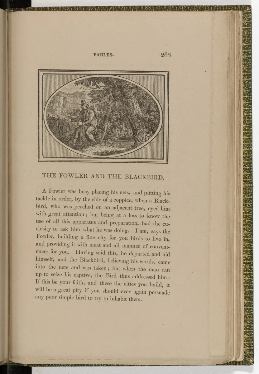 Headpiece (page 263) from The Fables of Aesop by Thomas Bewick, illustrated book, 1818