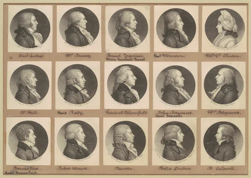 Saint-Mémin Collection of Portraits, Group 8 by Charles B. J. Févret de Saint-Mémin, volume, 1797-1803