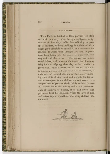 Tailpiece (page 126) from The Fables of Aesop by Thomas Bewick, illustrated book, 1818