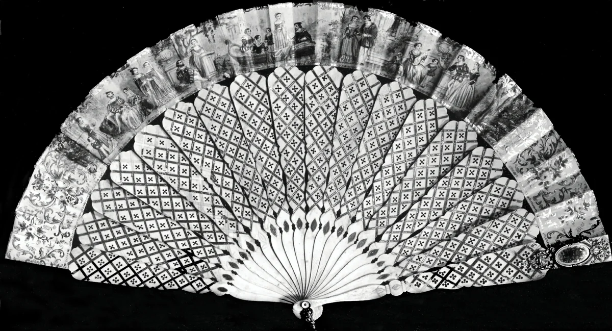Fan by France, textile, 1801-1900