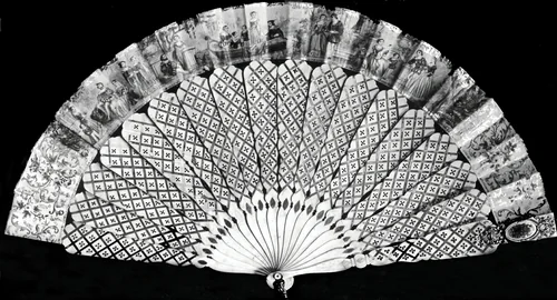 Fan by France, textile, 1801-1900