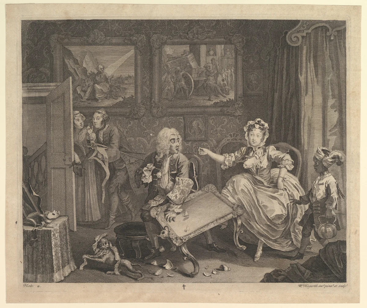 A Harlot's Progress, Plate 2 by William Hogarth, print, 1732