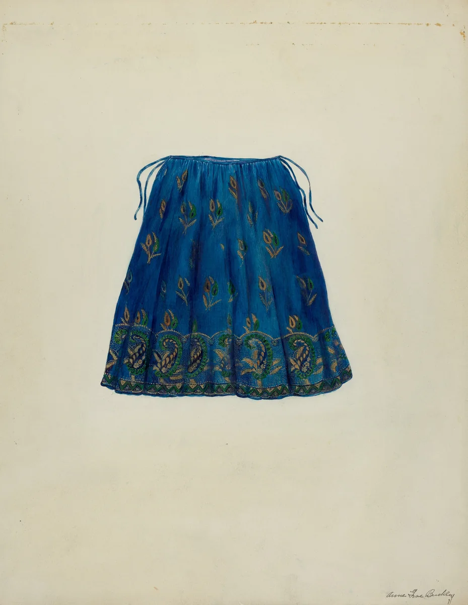 Skirt by Ann Gene Buckley, index of american design, 1940