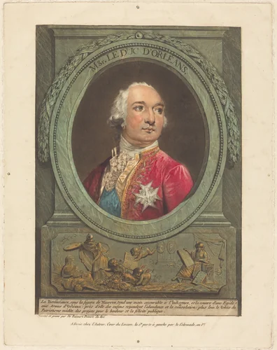 Mgr. Le duc d'Orléans by Philibert Louis Debucourt, print, 1789