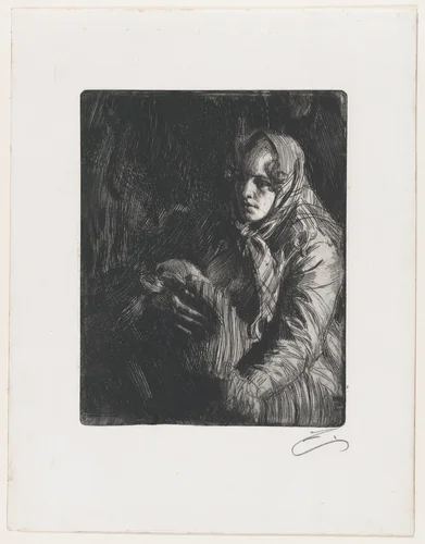 Madonna by Anders Zorn, print, 1900