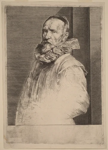 Jan de Wael by Anthony van Dyck, print, 1626-1641
