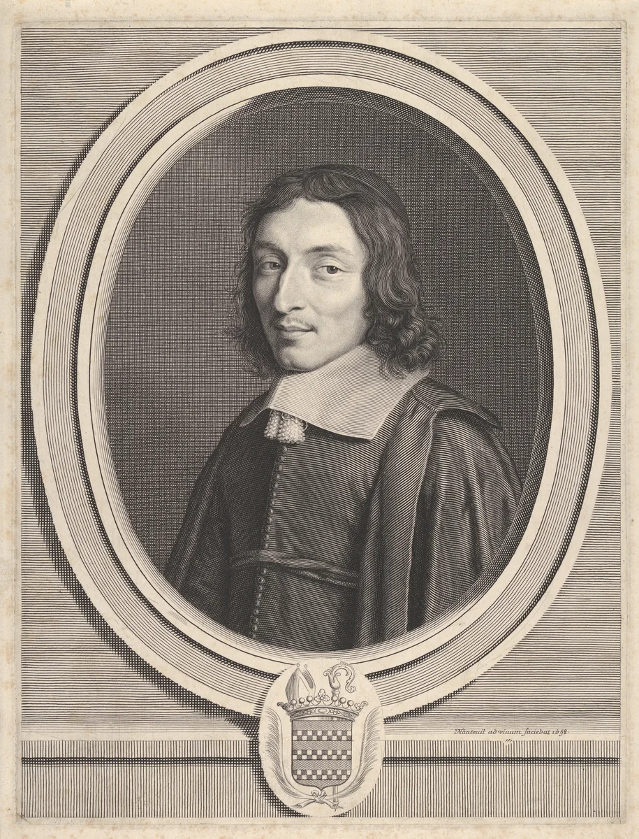 Le Cardinal de Coislin (Pierre-Arnaud du Cambout de Coislin) by Robert Nanteuil, print, 1658