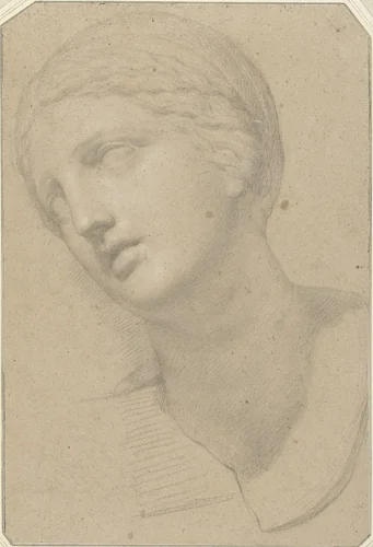 Vrouwenhoofd by Anton Raphael Mengs, drawing, 1738-1779