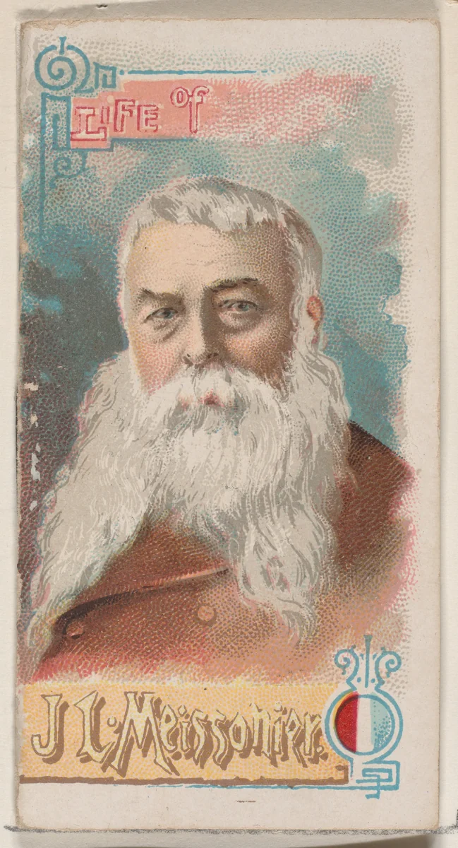 Life of Jean Louis Meissonier, from the Histories of Poor Boys and Famous People series of booklets (N79) for Duke brand cigarettes by W. Duke, Sons & Co., print, 1888