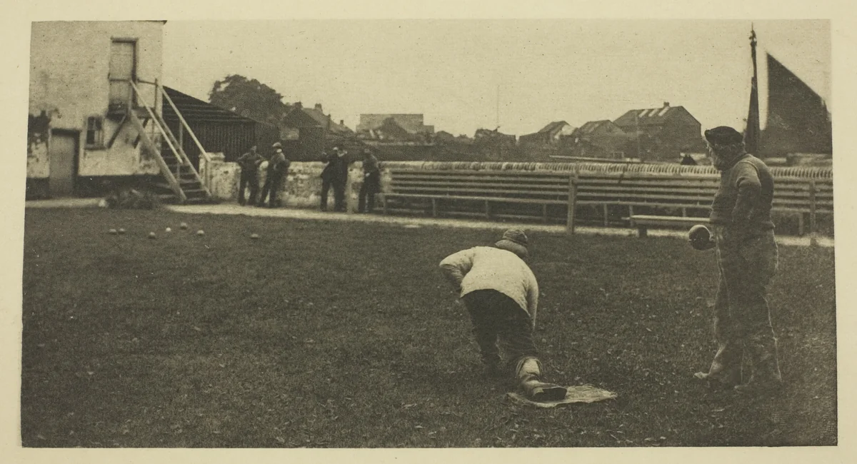 The Bowling Green by Peter Henry Emerson, photograph, 1887
