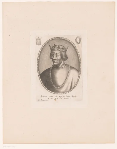 Portret van Lodewijk X van Frankrijk by anonymous, print, 1610-1668