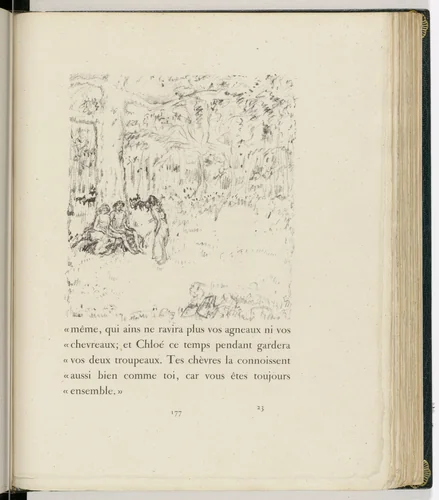 In-text plate (page 177) from Daphnis et Chloé by Pierre Bonnard, illustrated book, 1902