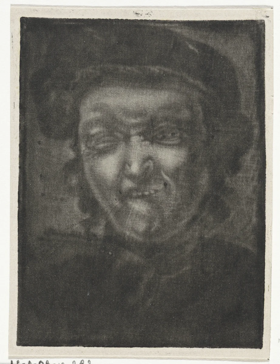 Man met een vertrokken gezicht by Eberhard Cornelis Rahms, print, 1854-1907