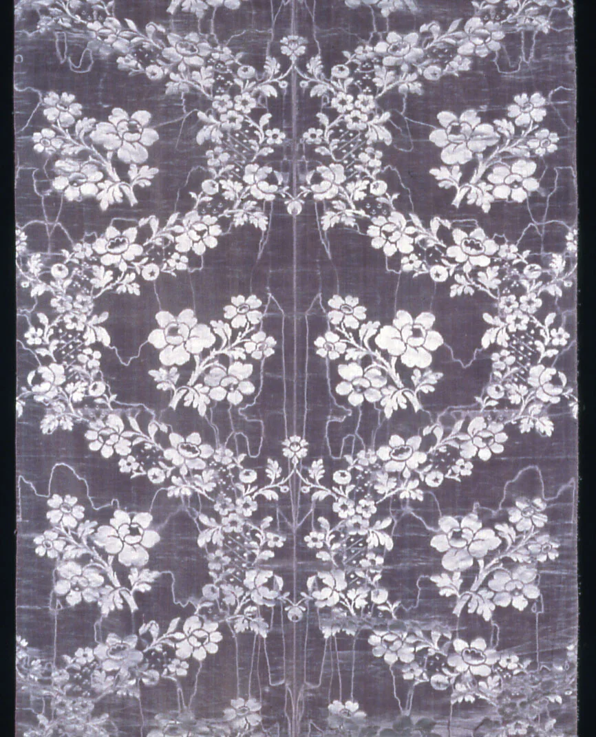 Panel by England, textile, 1750-1760
