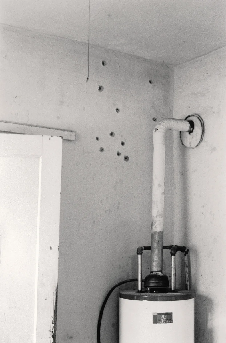 Evidence of Police Early Morning Raid, Republic of New Africa Headquarters, Jackson, Mississippi by Doris A. Derby, photograph, 1971