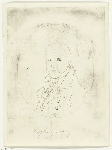 Portret van professor Jan Konijnenburg by Anthonie van den Bos, print, 1810-1838