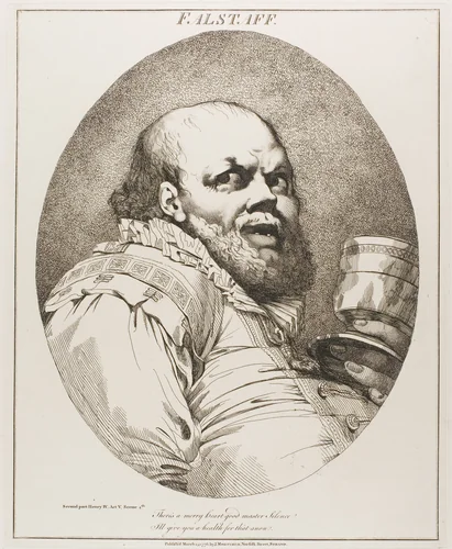 Falstaff by John Hamilton Mortimer, print, 1809