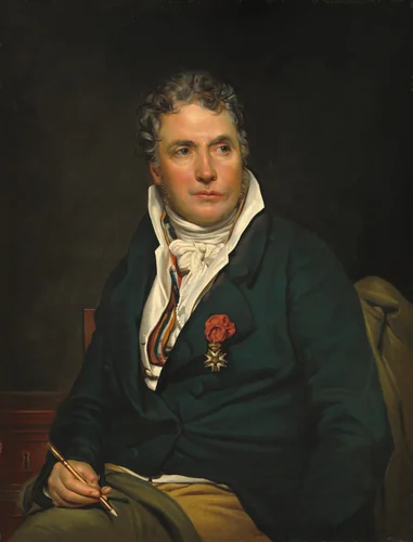 Jacques-Louis David by Georges Rouget, painting, 1813-1815