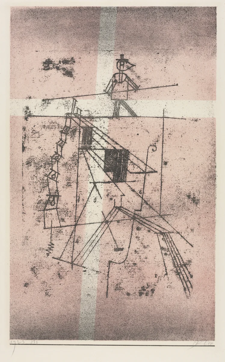 Tightrope Walker by Paul Klee, print, 1923
